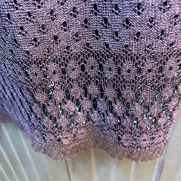 Elegant Lace Mini Dress in Mauve - Picture 12 of 16